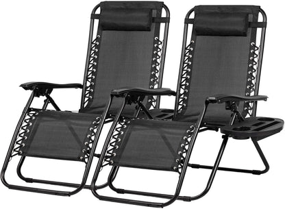 Feel Weightless Comfort Anywhere – Set of 2 Zero Gravity Lounge Chairs